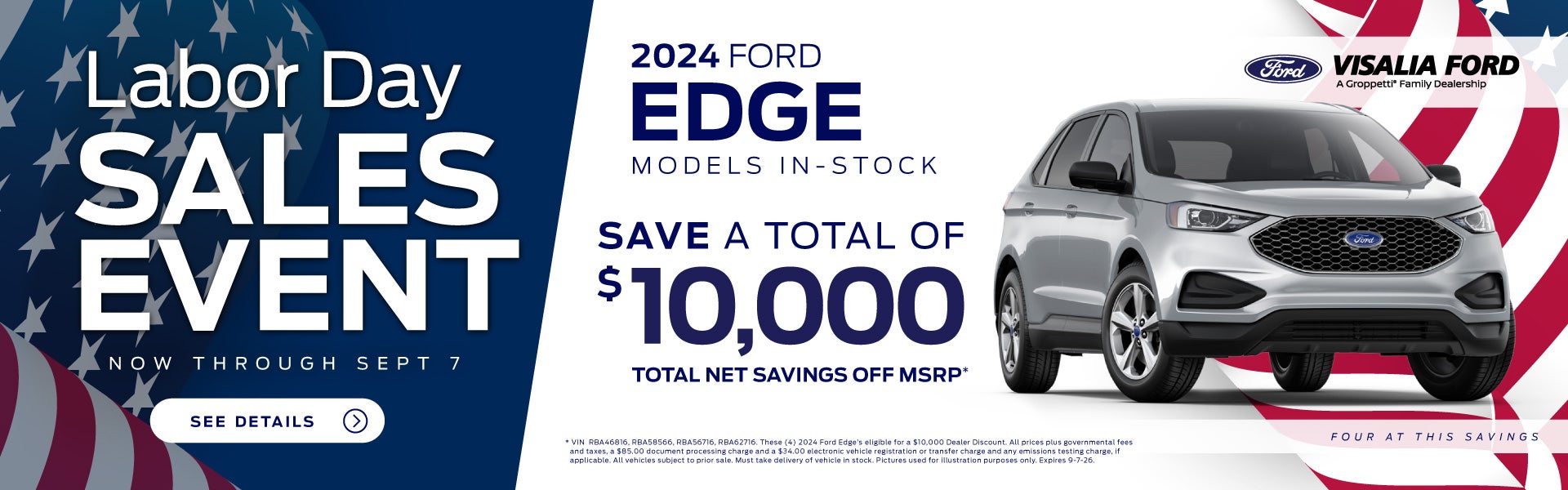 Labor Day Sales Event - 2024 Ford Edge