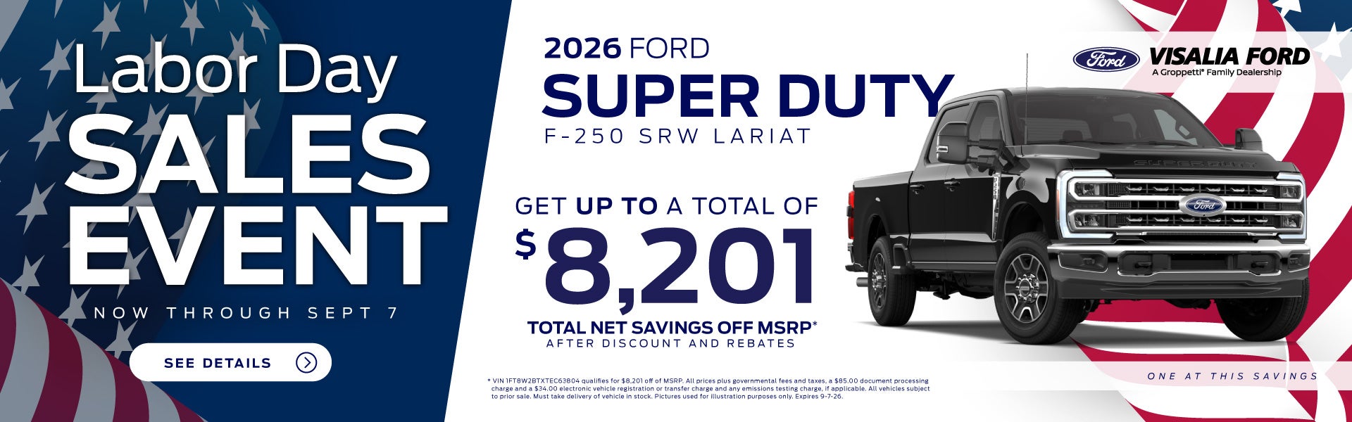 Labor Day Sales Event - 2026 Super Duty F-250