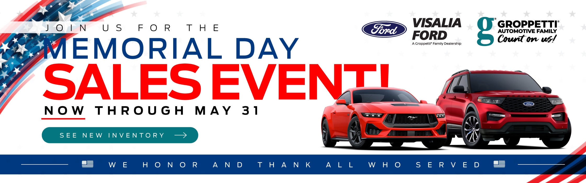 Groppetti Automotive Memorial Day Sales Event